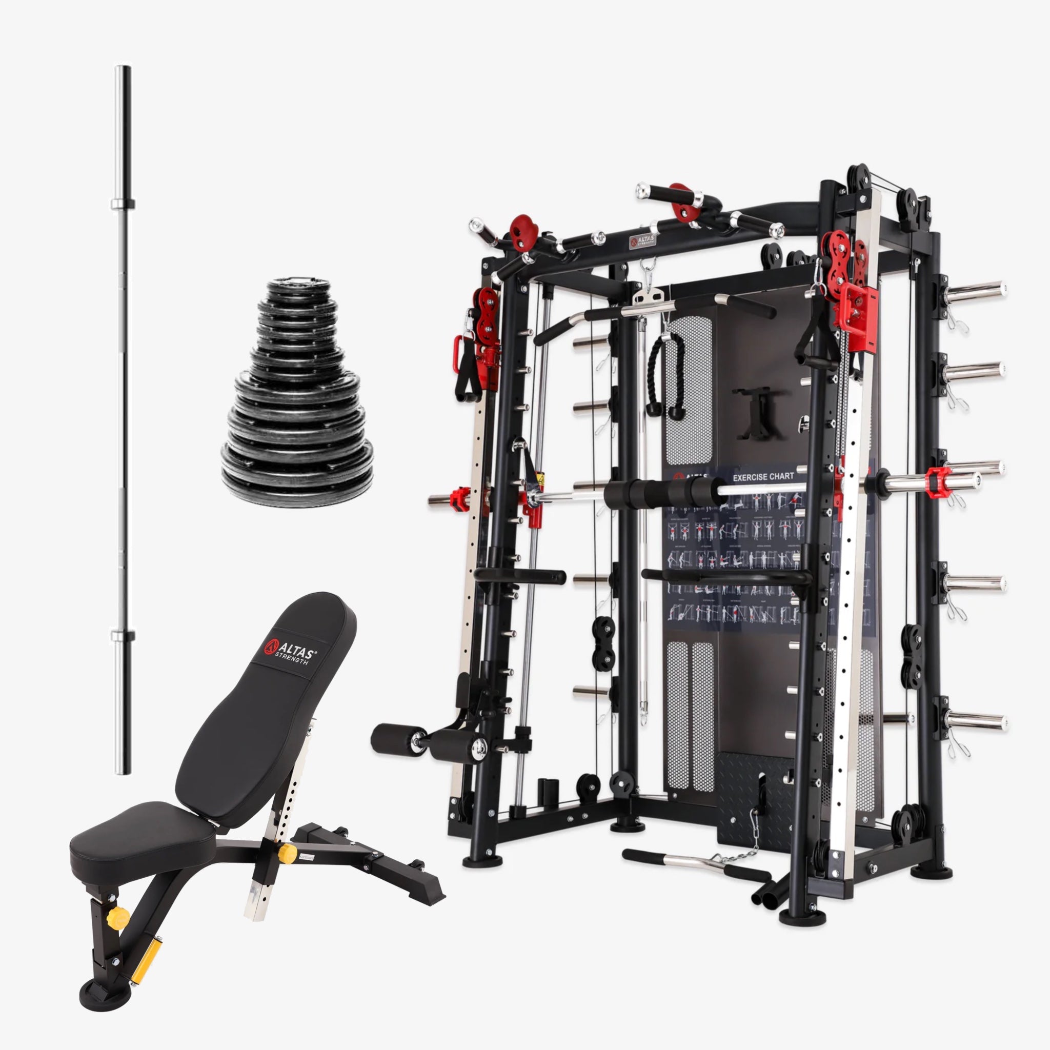 La force des Altas, Altas AL-3000Y Multi-Functional Smith Machine Bundle