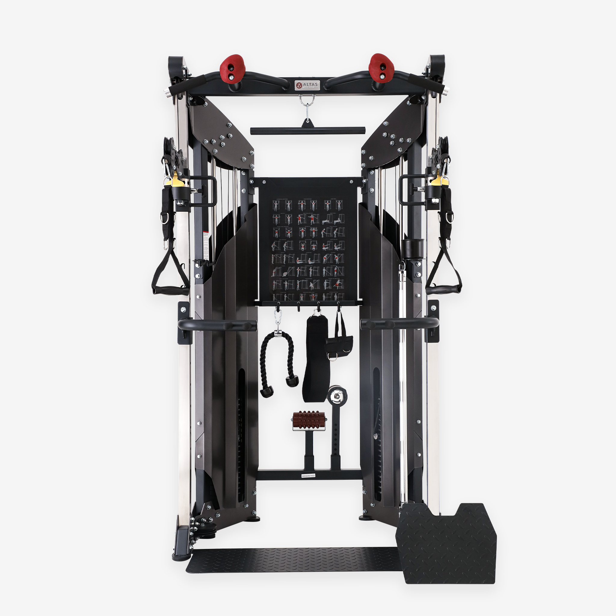 Mon magasin, Altas Strength Multi Function Trainer Exercise Machine Black Workout Light Commercial Fitness Equipment AL-3075