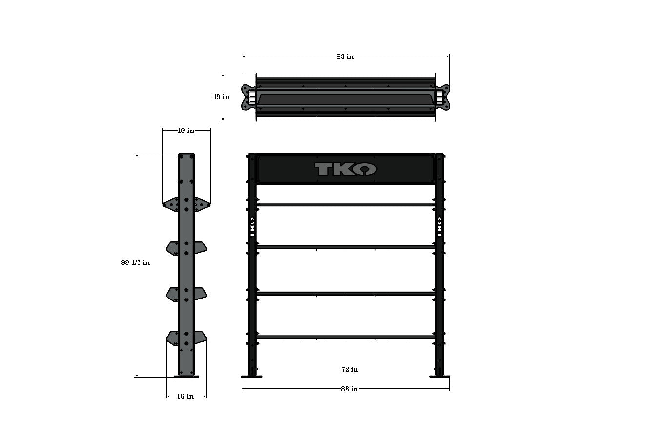 TKO Strength & Performance, Baie de stockage unique XL