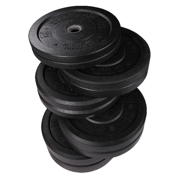 Body-Solid, Body-Solid 260lb USA Premium Rubber Bumper Plate Set OBPH260