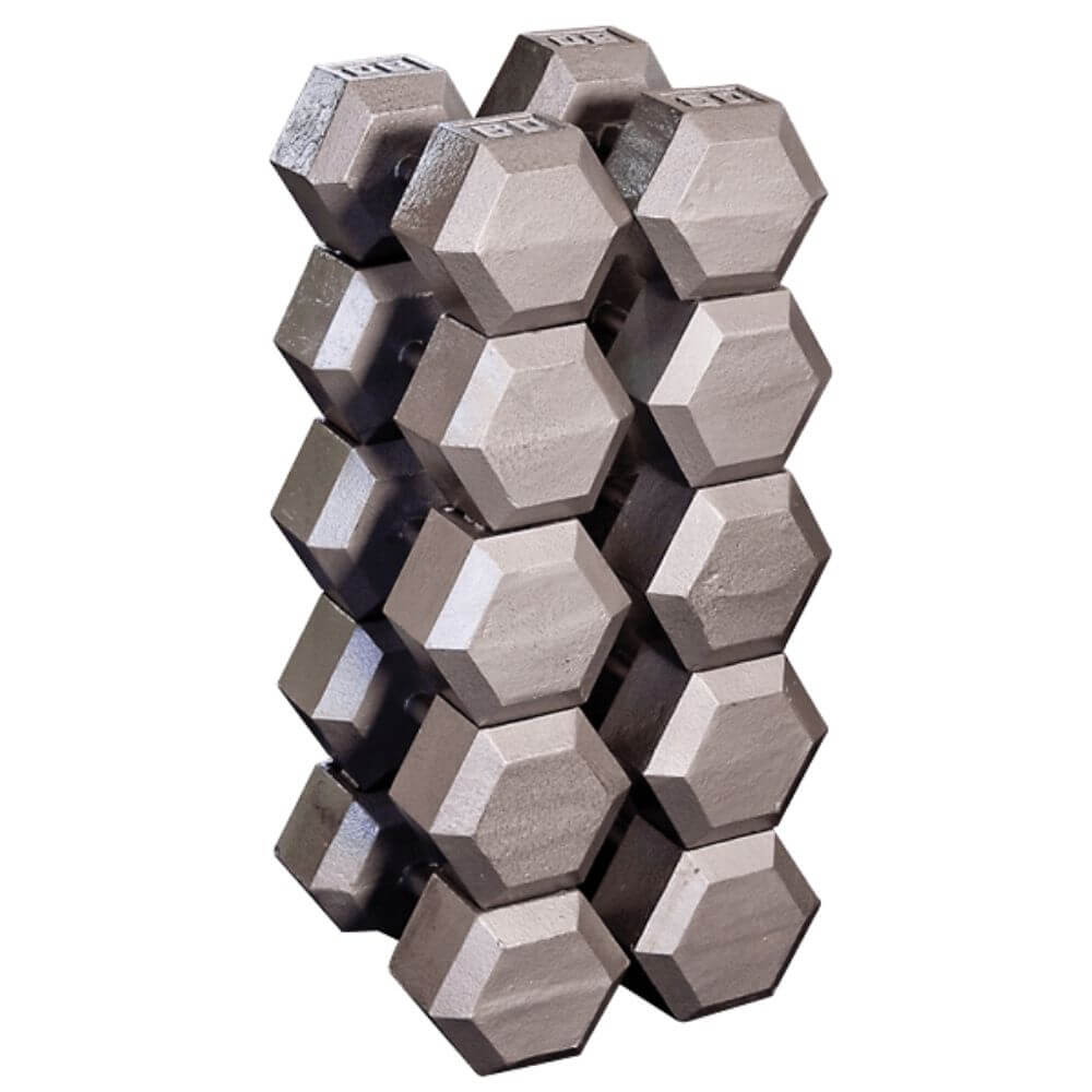 Body-Solid, Body-Solid - Ensemble d'haltères hexagonaux en fonte SDS