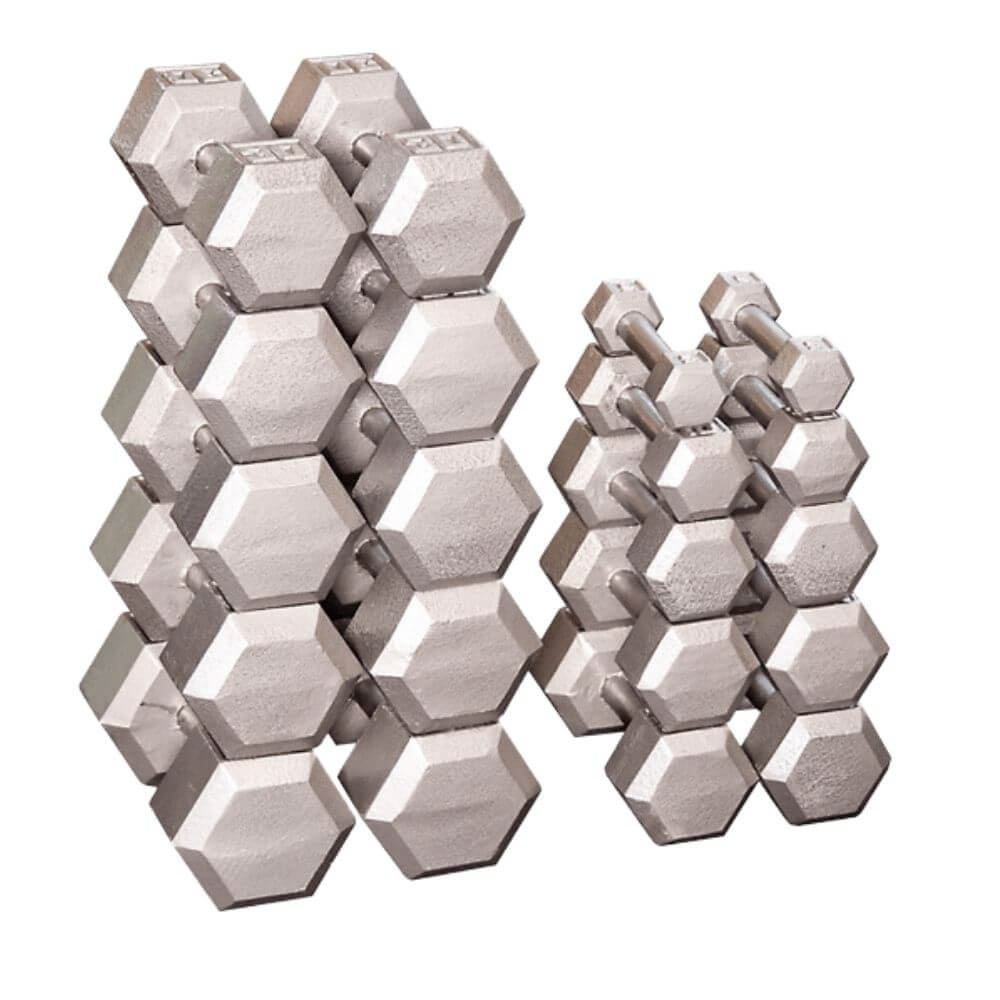 Body-Solid, Body-Solid - Ensemble d'haltères hexagonaux en fonte SDS