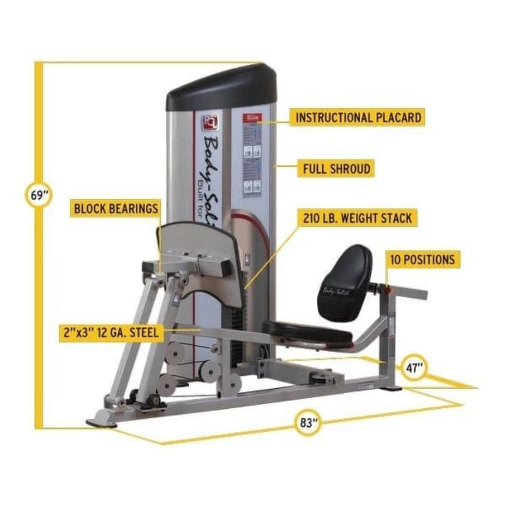 Body-Solid ProClub, Body-Solid Pro Clubline Series II Leg Press & Calf Raise S2LPC