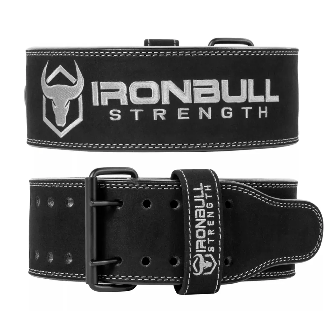 Iron Bull Strength, Ceinture de musculation à deux branches de 10 mm - Approuvée par l'IPF