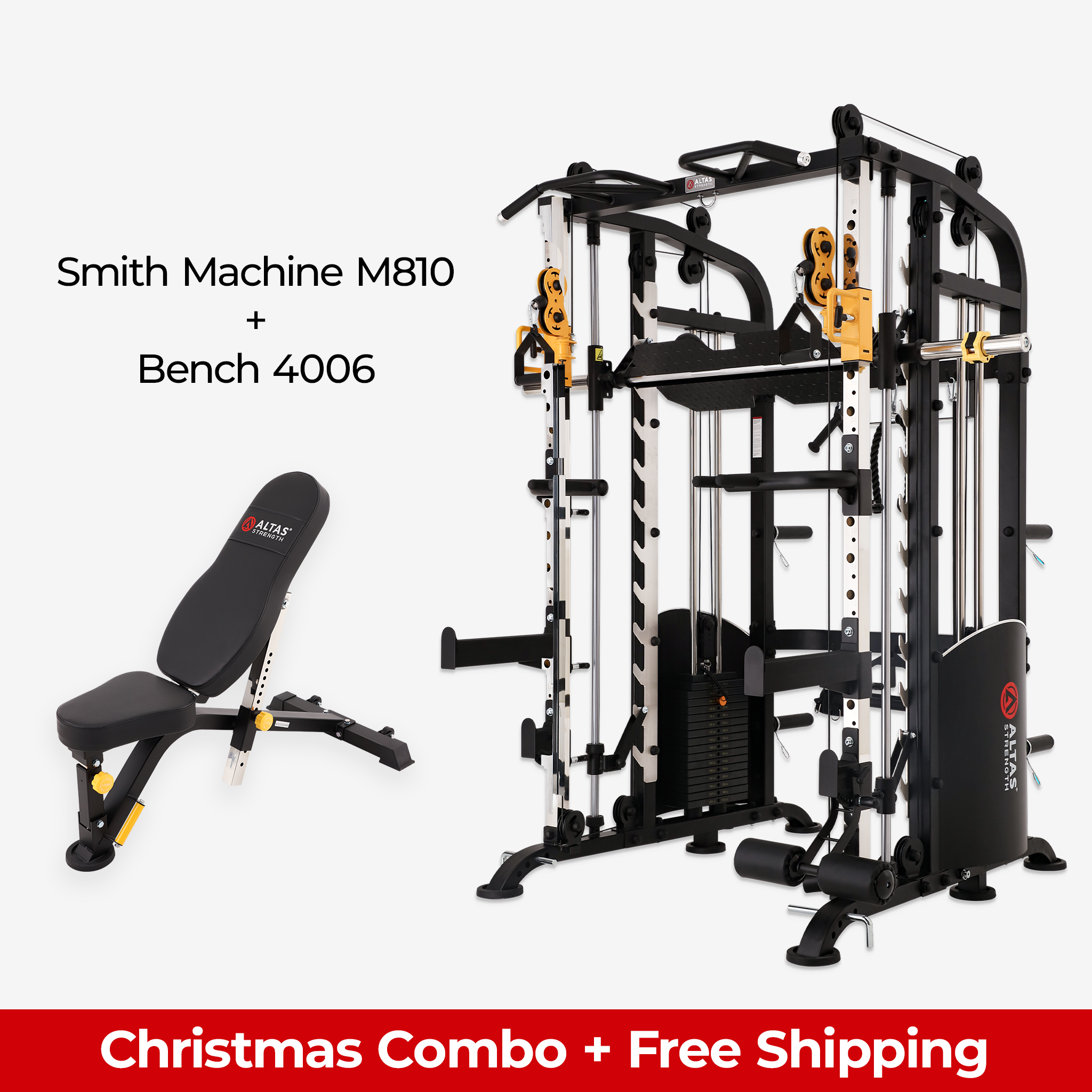 Altas America, Combo de Noël - Machine Smith AL-M810 + Banc 4006