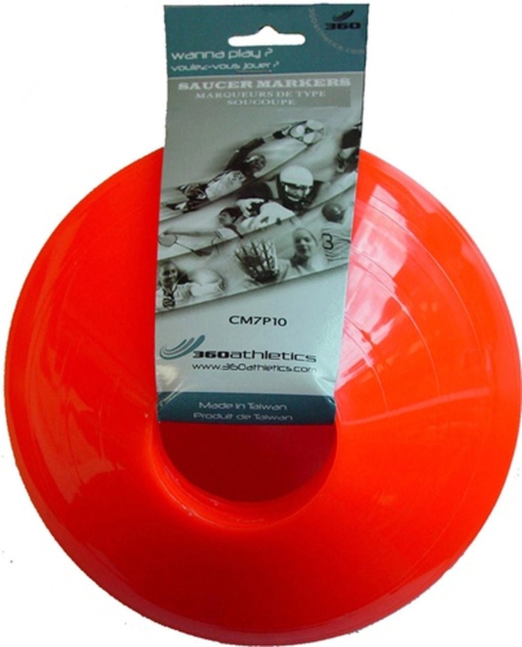 360 Athletics, Cones de soucoupe de 7" - paquet de 10