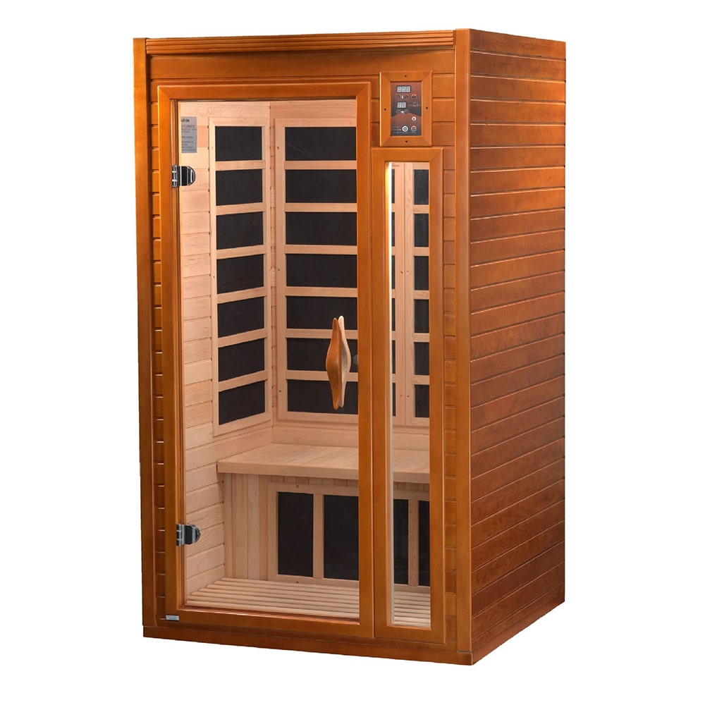 Saunas dynamiques, Dynamic Barcelona Elite 1-2-personnes Sauna à infrarouge lointain à très faible EMF DYN-6106-01 Elite