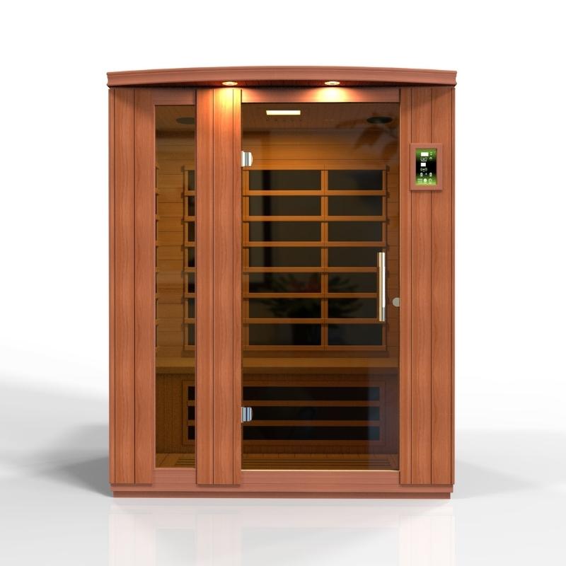 Saunas dynamiques, Dynamic Lugano Elite 3 personnes Sauna à infrarouge lointain à très faible EMF