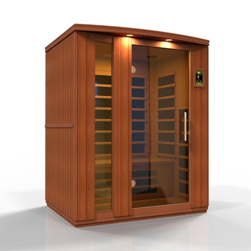 Saunas dynamiques, Dynamic Lugano Elite 3 personnes Sauna à infrarouge lointain à très faible EMF