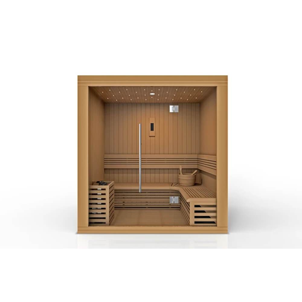 Golden Designs Inc, Golden Designs Copenhagen Sauna traditionnel à vapeur pour 3 personnes GDI-7389-01