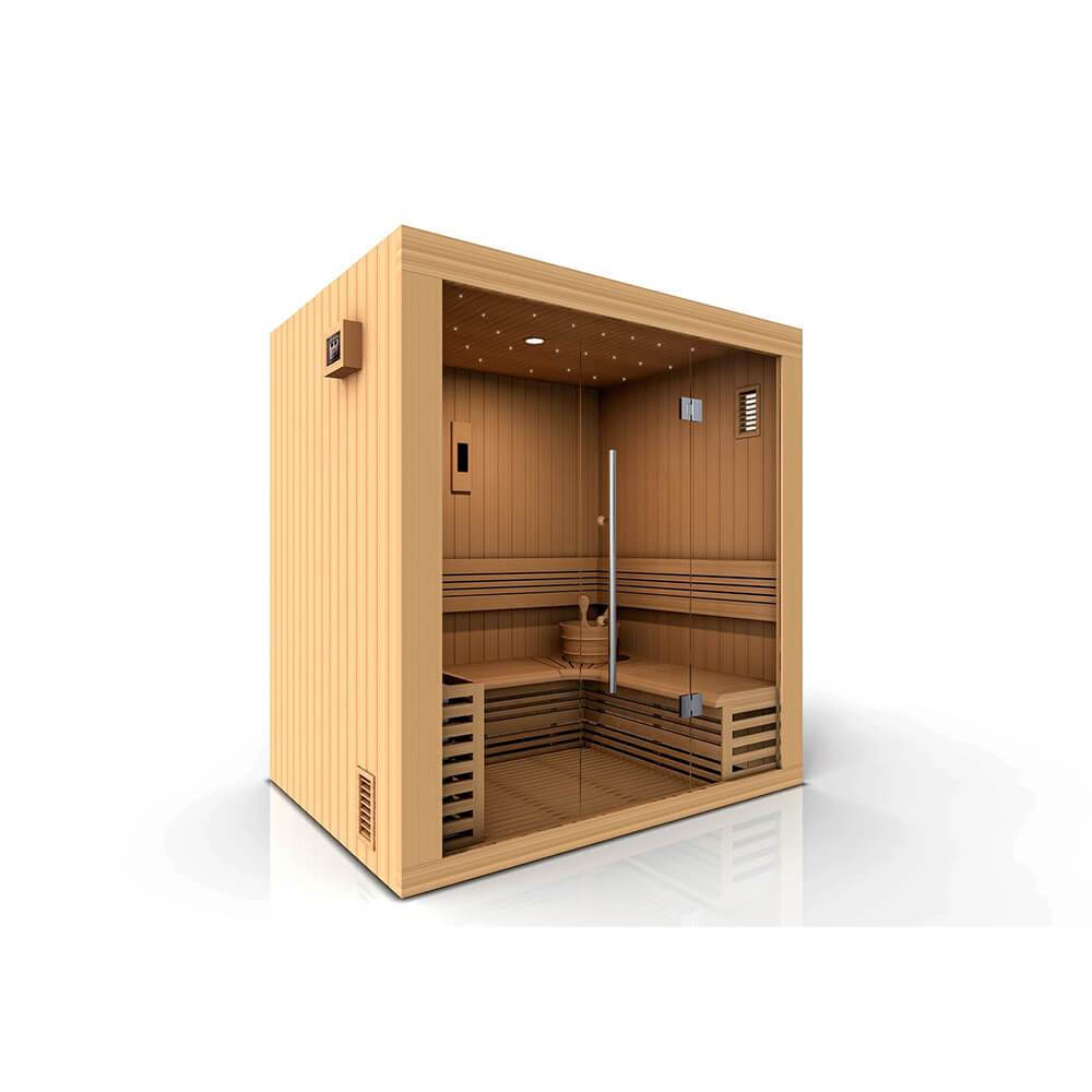 Golden Designs Inc, Golden Designs Copenhagen Sauna traditionnel à vapeur pour 3 personnes GDI-7389-01