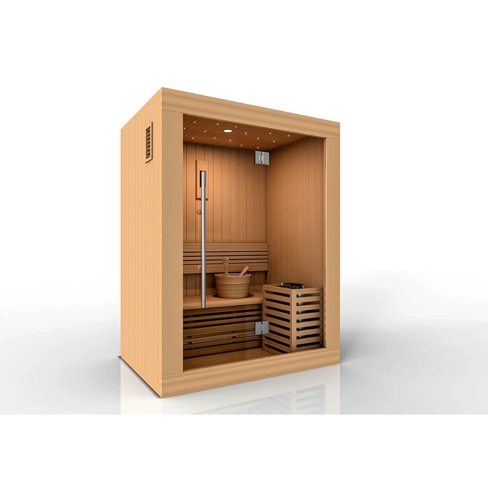 Golden Designs Inc, Golden Designs Sundsvall Sauna traditionnel à vapeur pour 2 personnes GDI-7289