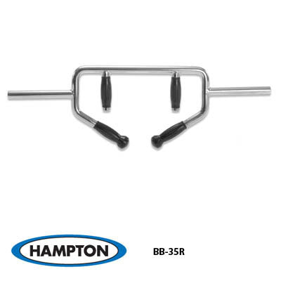 Hampton Fitness, Hampton Tri-Trap Standard 1in. barre avec poignées en uréthane