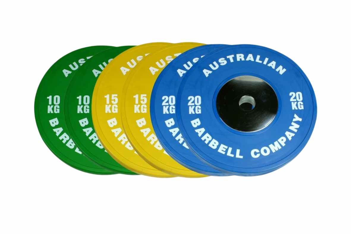 Australian Barbell Company, Jeu de plaques Club 90kg 2 X 10Kg, 2 X 15Kg, 2 X 20Kg