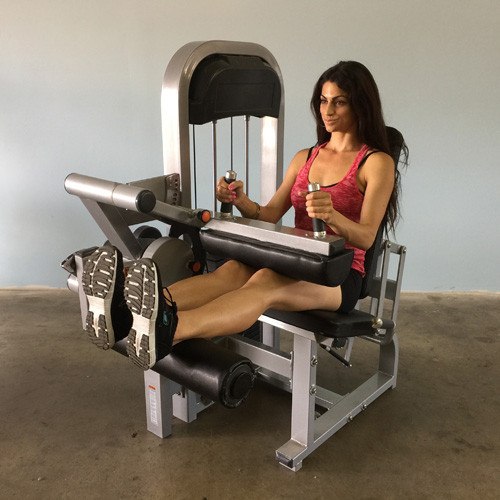 Courtier en matériel de fitness, MuscleD Selectorized Seated Leg Curl (Flexion des jambes en position assise)