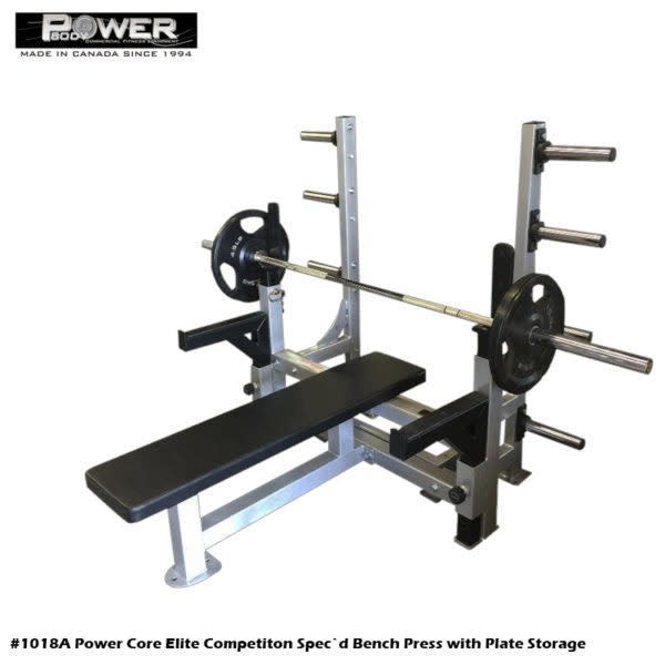 Power Body, Power Body #1018A Competition Bench Press avec supports de sécurité