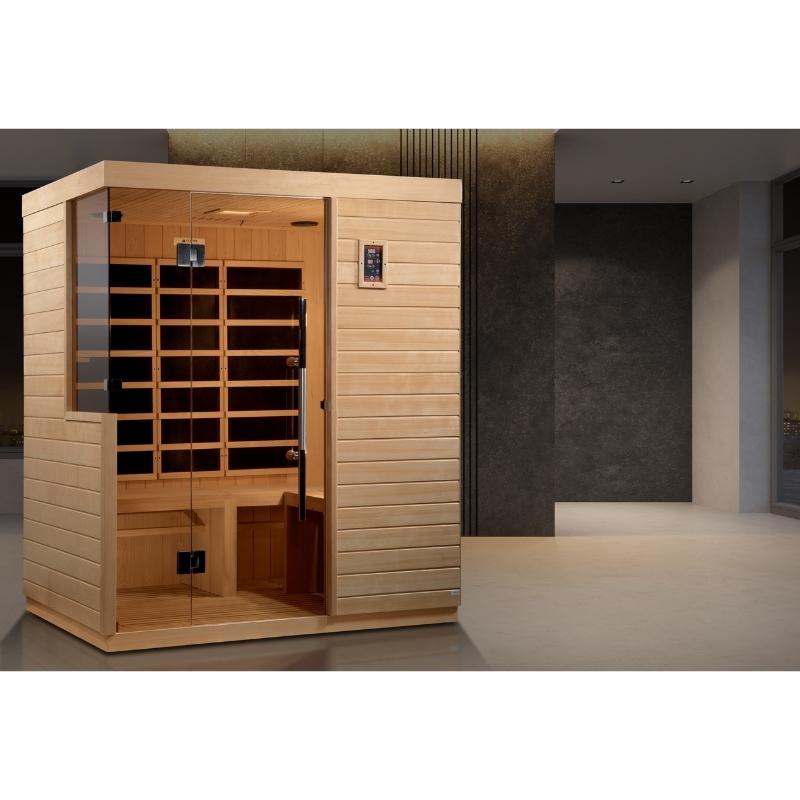 Saunas dynamiques, Sauna à infrarouge lointain Dynamic Bilbao pour 3 personnes, à très faible niveau de CEM