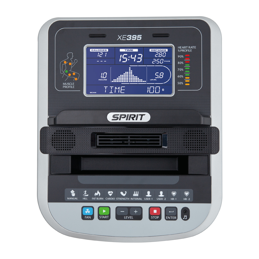 L'esprit de la forme, Spirit Fitness, Spirit Fitness XE395 Elliptique