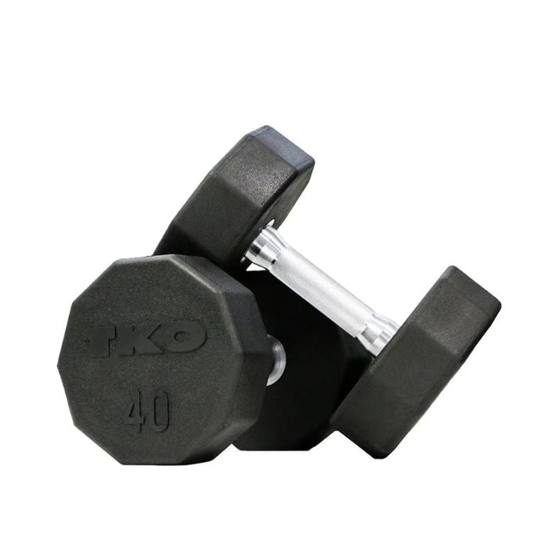 TKO Force, TKO Strength 10-Sided Rubber Dumbbells (haltères en caoutchouc à 10 faces)