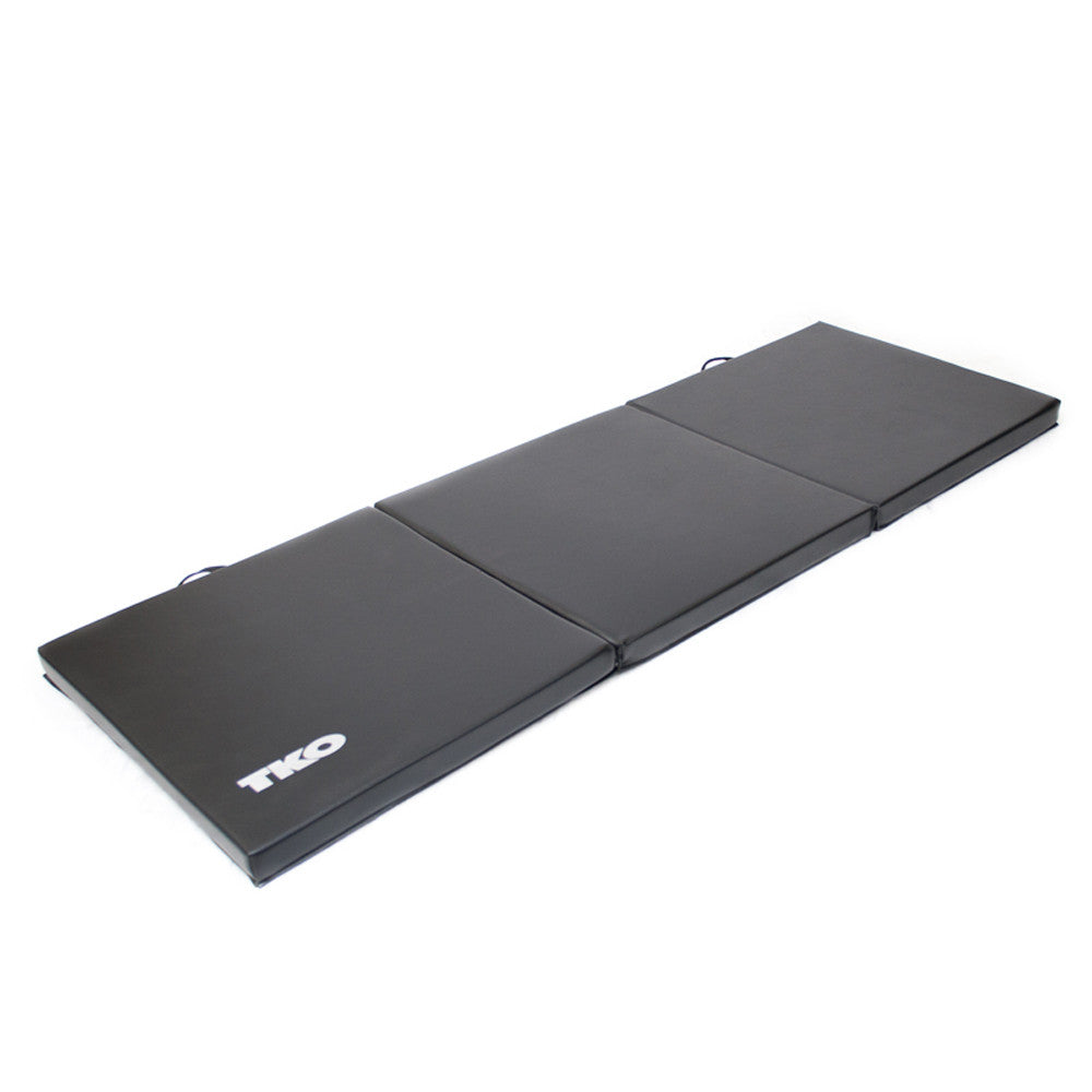 TKO, Tapis d'exercice pliant 2' x 6' pour la maison et la salle de gym