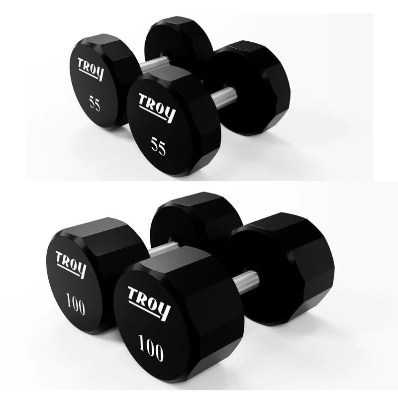 Troy Barbell, Troy 12-Sided Urethane Dumbbell Sets (jeux d'haltères en uréthane à 12 côtés)