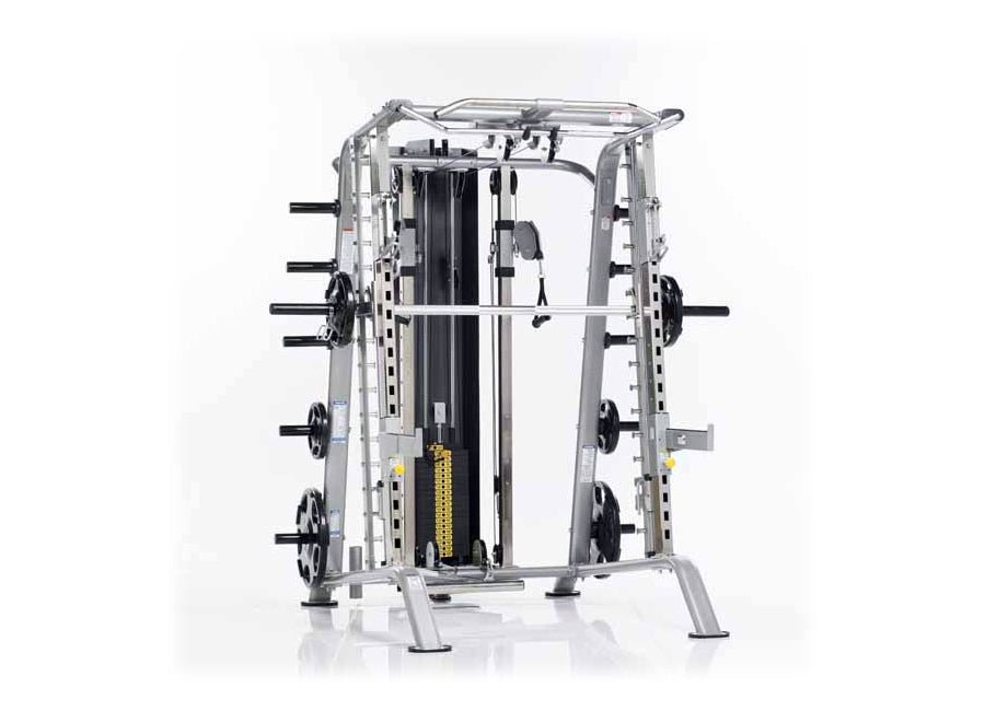 TuffStuff Fitness, TuffStuff Evolution Smith Machine / Half Cage Ensemble (CSM-725WS)