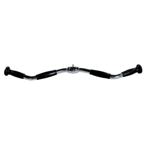 York Barbell, York 28'' Chrome Curl Bar w/PU Ergo Grips